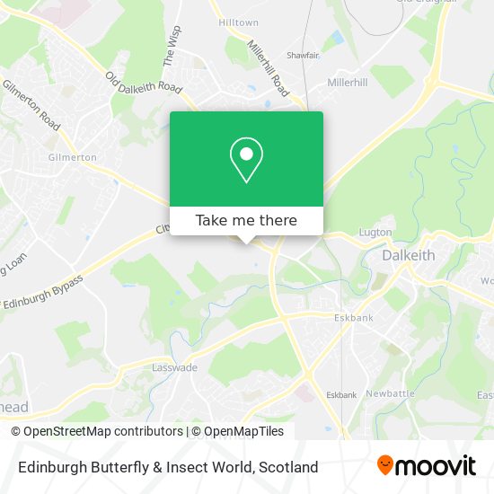 Edinburgh Butterfly & Insect World map