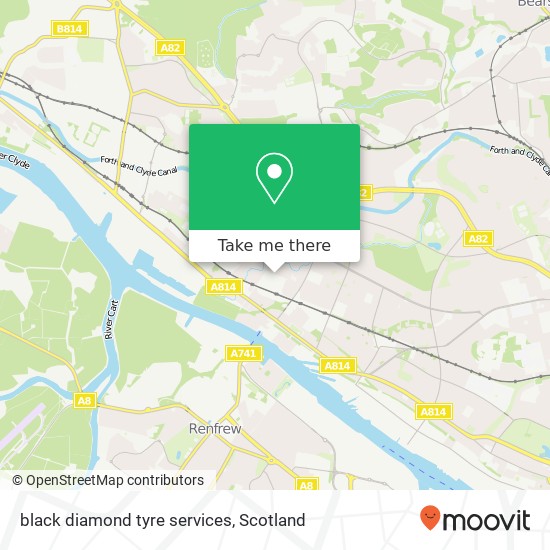 black diamond tyre services map
