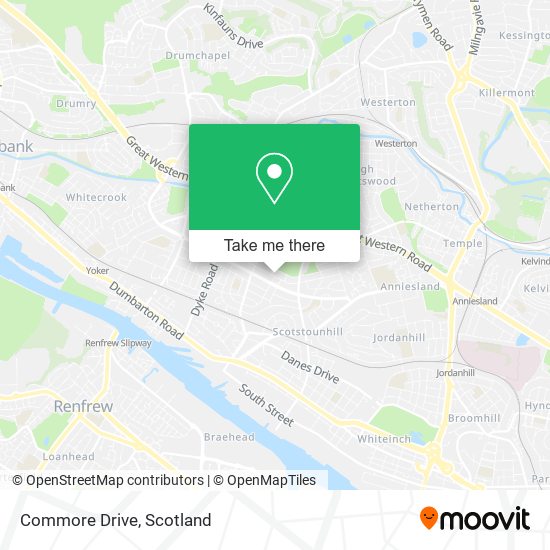 Commore Drive map