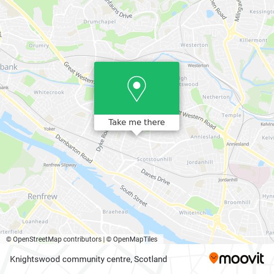 Knightswood community centre map