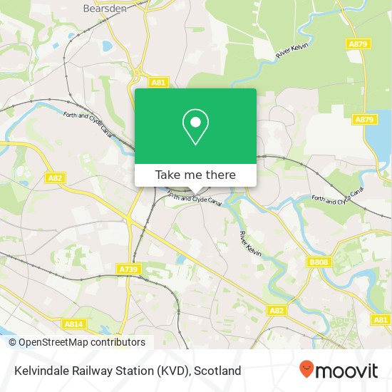 Kelvindale Railway Station (KVD) map