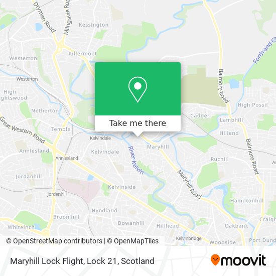 Maryhill Lock Flight, Lock 21 map