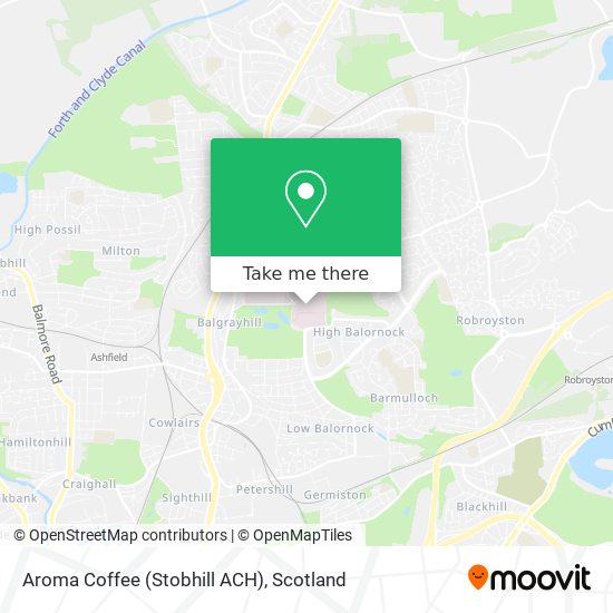 Aroma Coffee (Stobhill ACH) map