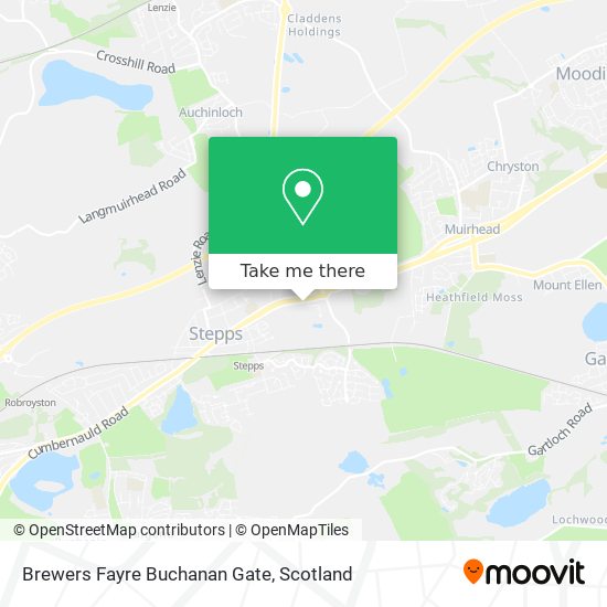 Brewers Fayre Buchanan Gate map