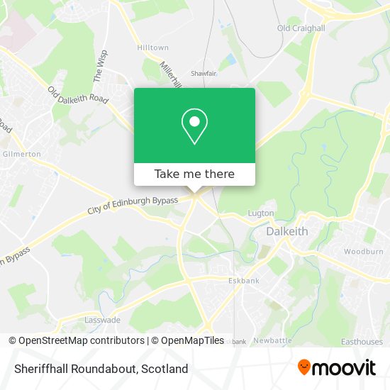 Sheriffhall Roundabout map
