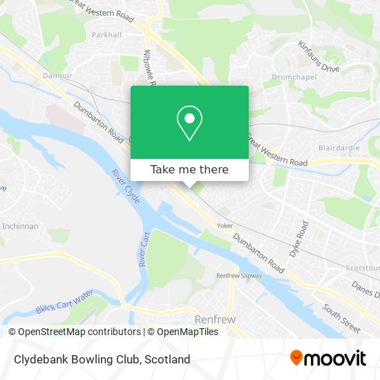 Clydebank Bowling Club map