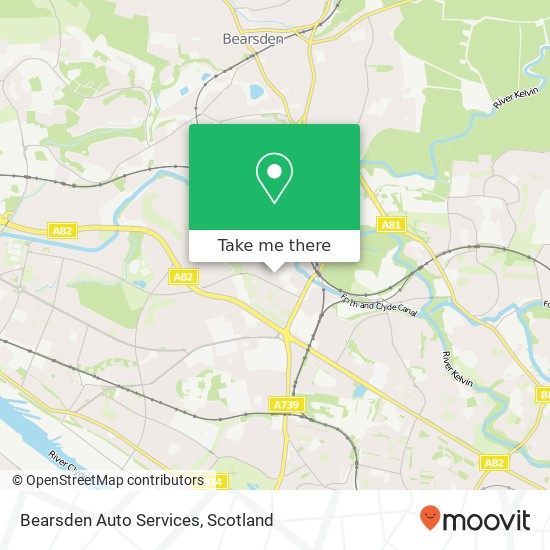 Bearsden Auto Services map
