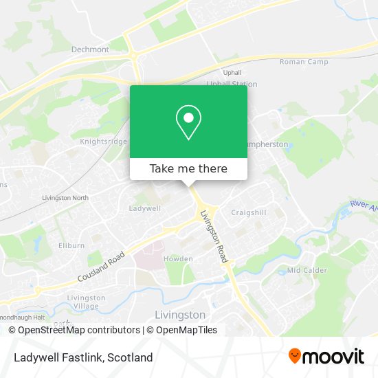 Ladywell Fastlink map