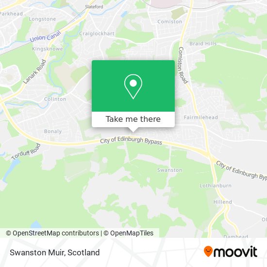 Swanston Muir map