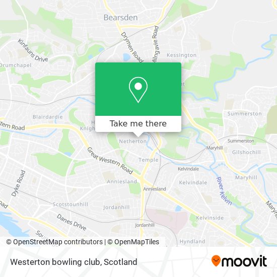 Westerton bowling club map