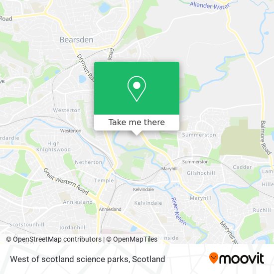 West of scotland science parks map