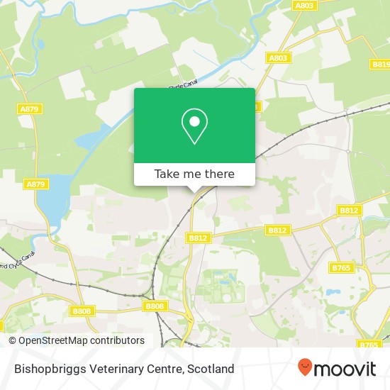 Bishopbriggs Veterinary Centre map