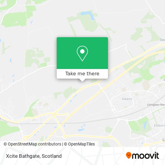 Xcite Bathgate map