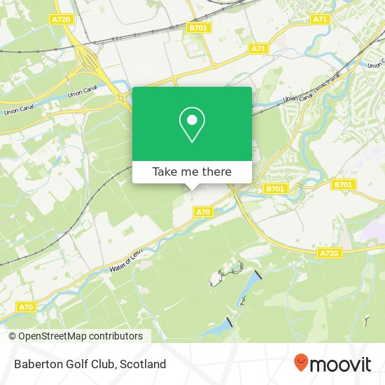 Baberton Golf Club map