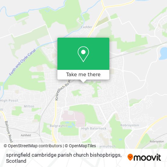 springfield cambridge parish church bishopbriggs map