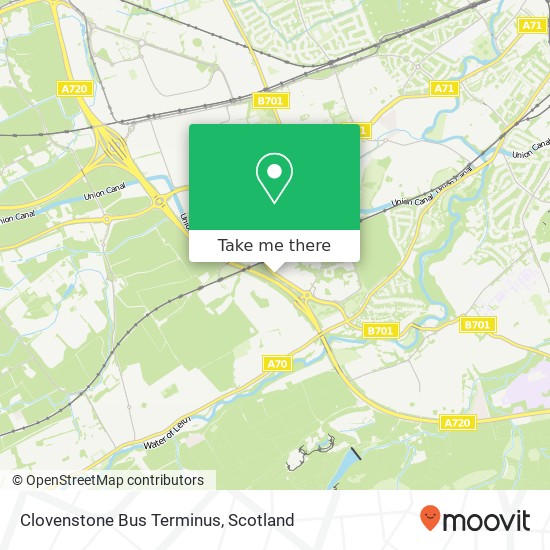Clovenstone Bus Terminus map