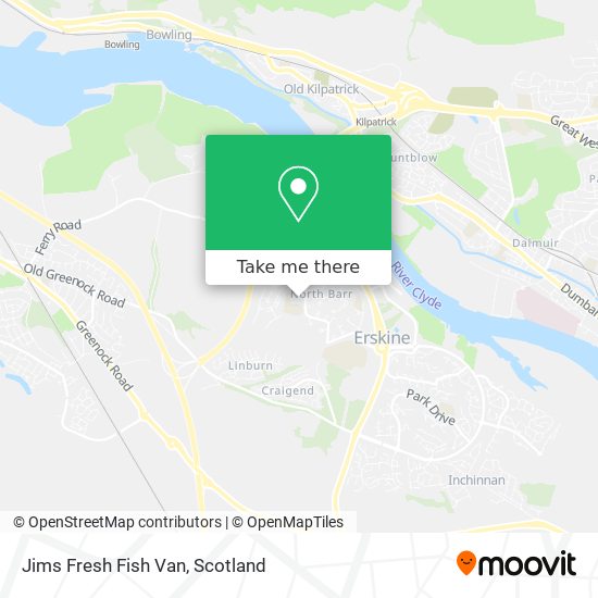 Jims Fresh Fish Van map