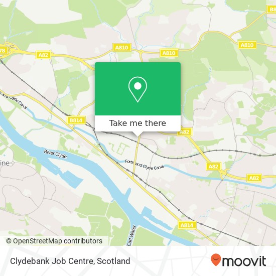 Clydebank Job Centre map