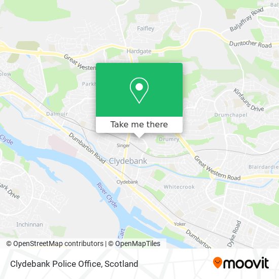 Clydebank Police Office map