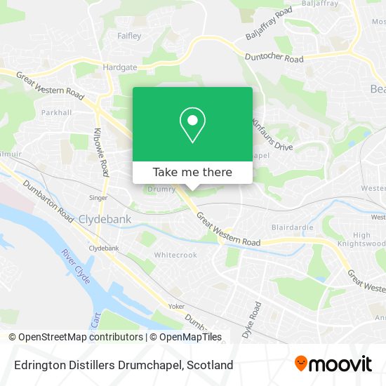 Edrington Distillers Drumchapel map