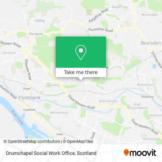 Drumchapel Social Work Office map