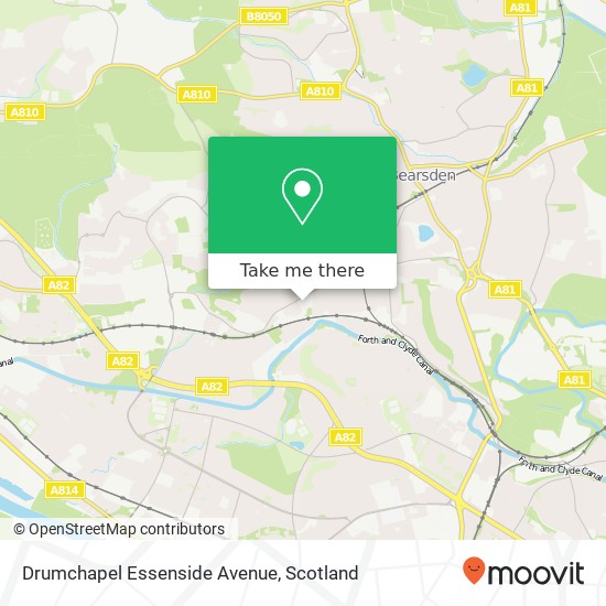 Drumchapel Essenside Avenue map