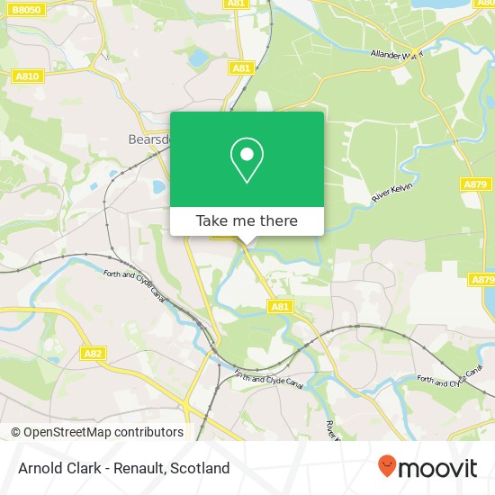 Arnold Clark - Renault map