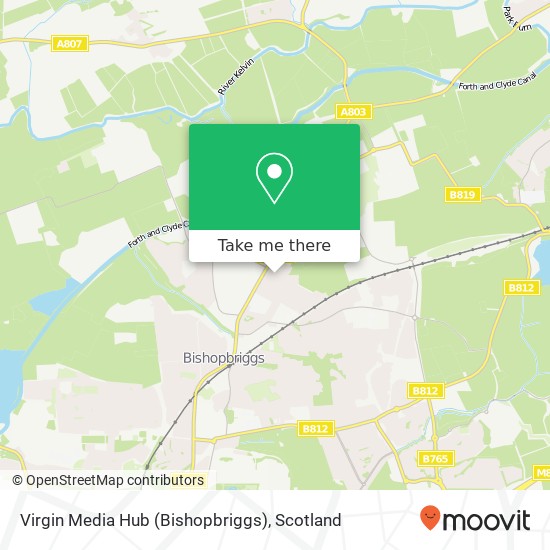 Virgin Media Hub (Bishopbriggs) map