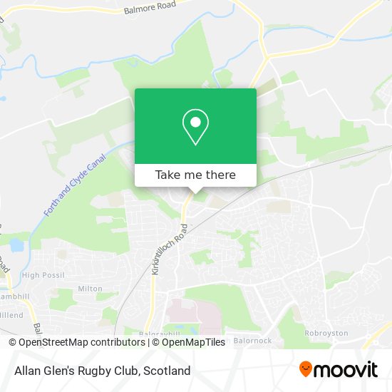 Allan Glen's Rugby Club map