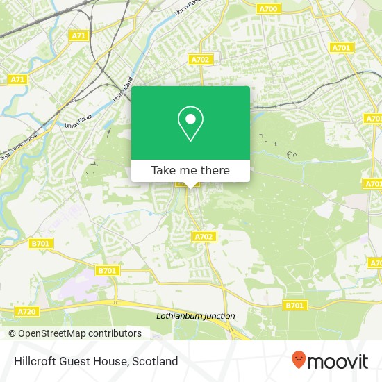 Hillcroft Guest House map