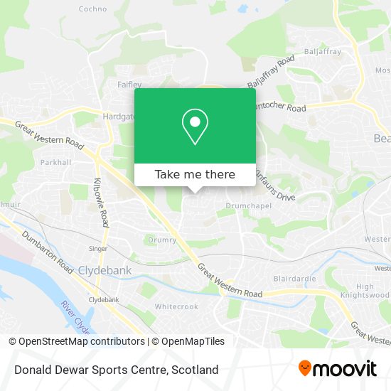 Donald Dewar Sports Centre map