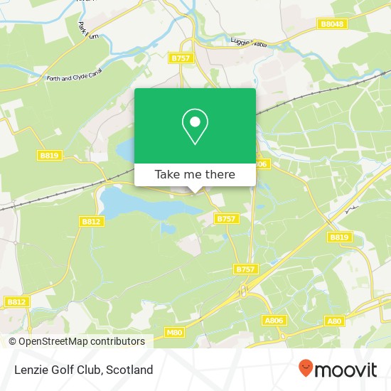 Lenzie Golf Club map