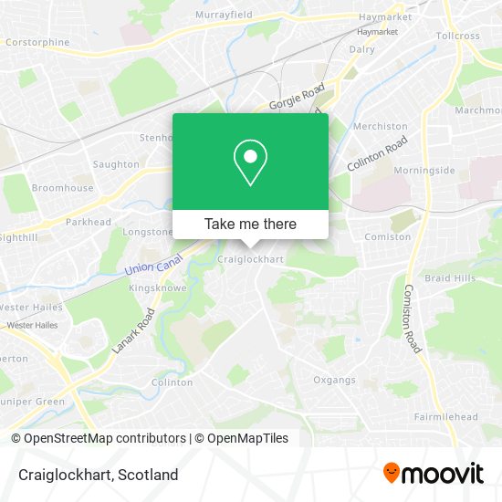 Craiglockhart map