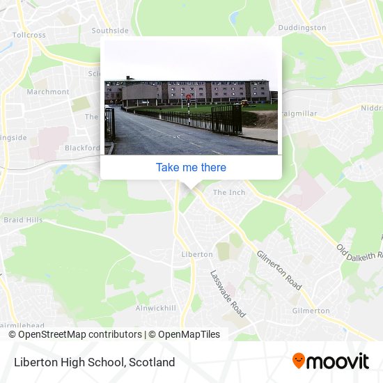 Liberton High School map