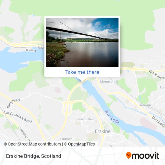 Erskine Bridge map