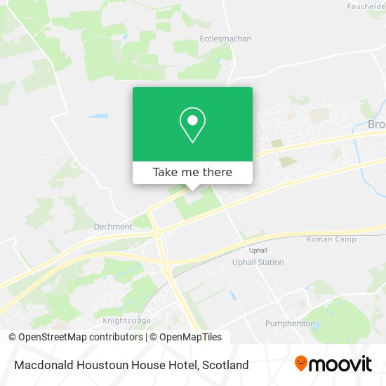 Macdonald Houstoun House Hotel map