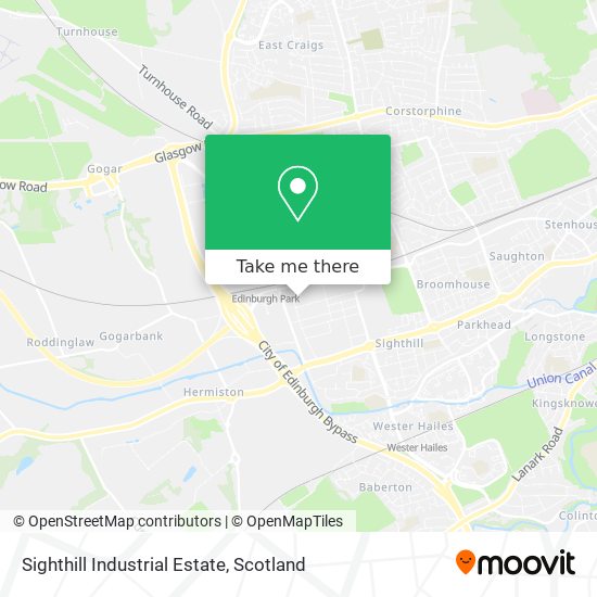 Sighthill Industrial Estate map