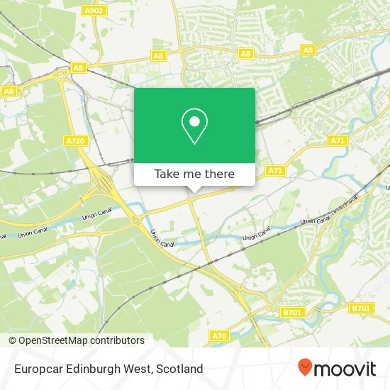 Europcar Edinburgh West map