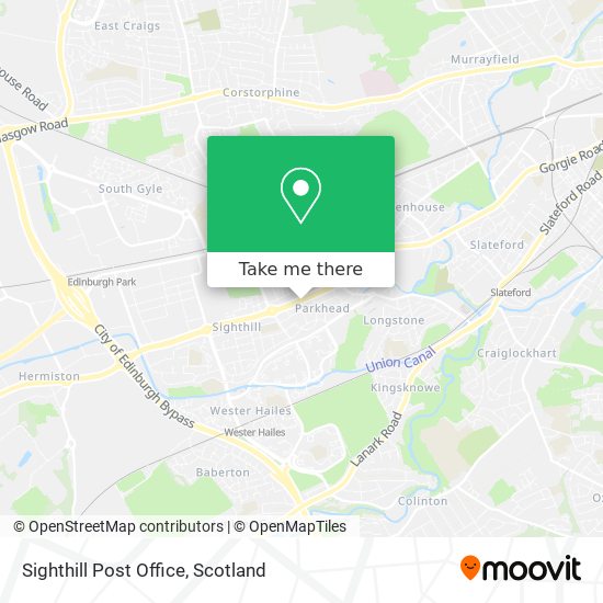 Sighthill Post Office map