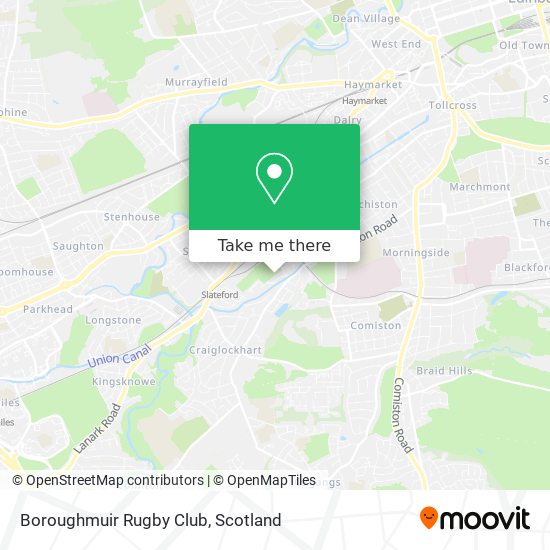 Boroughmuir Rugby Club map