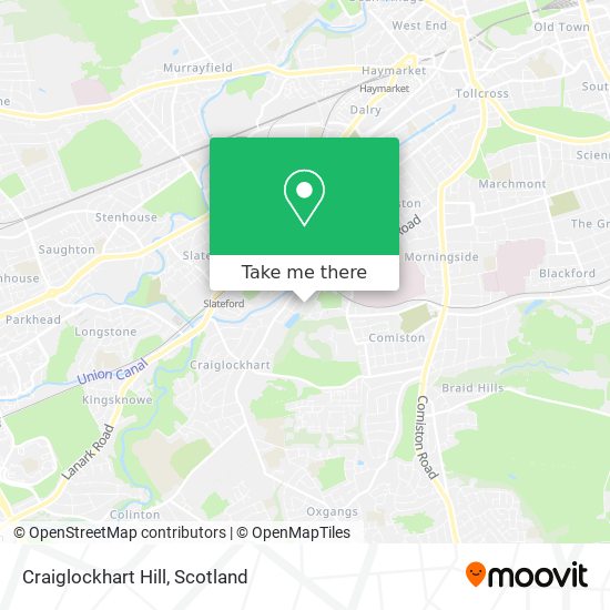 Craiglockhart Hill map