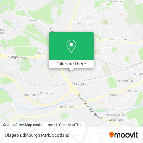 Diageo Edinburgh Park map