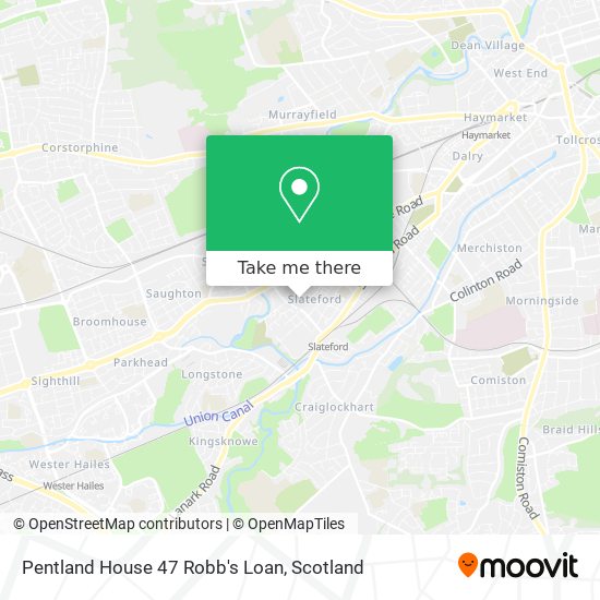Pentland House 47 Robb's Loan map