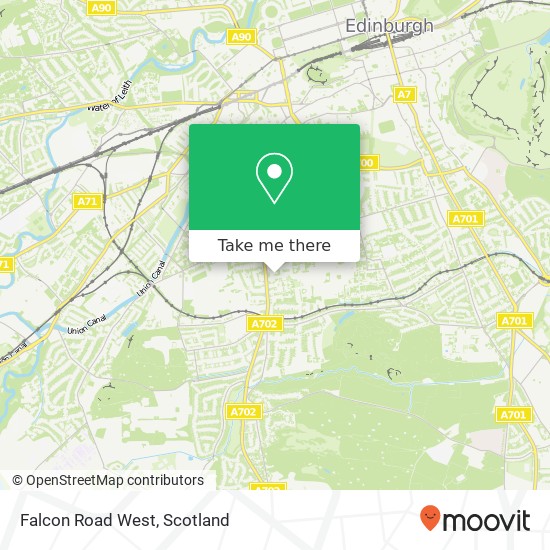 Falcon Road West map