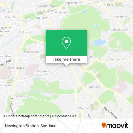 Newington Station map