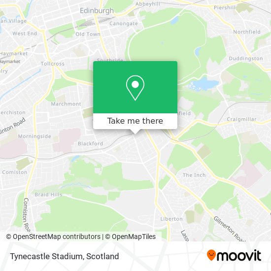 Tynecastle Stadium map
