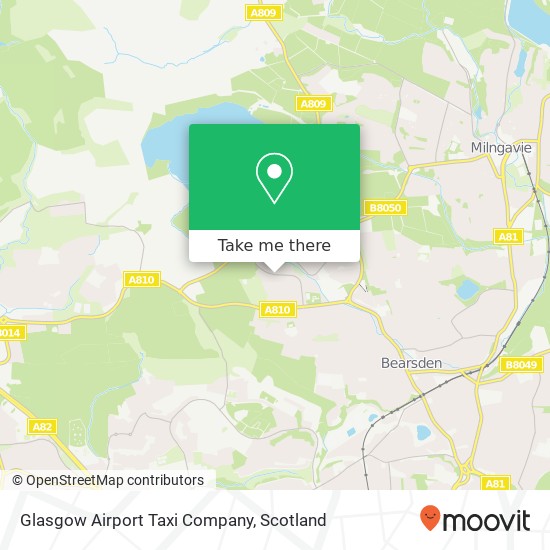 Glasgow Airport Taxi Company map