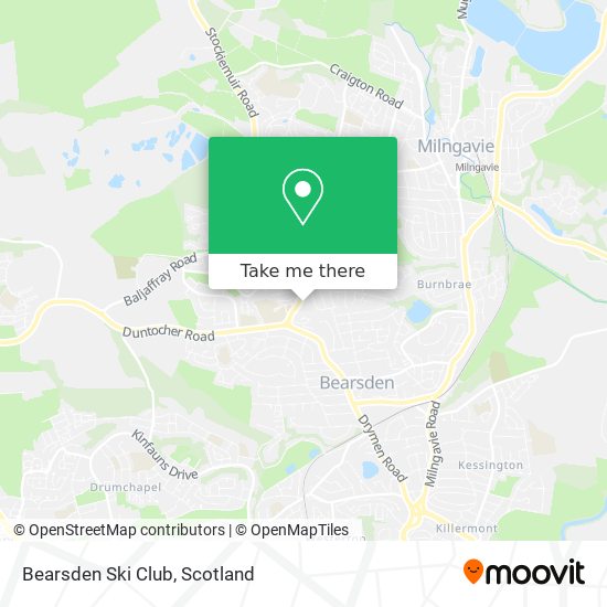 Bearsden Ski Club map