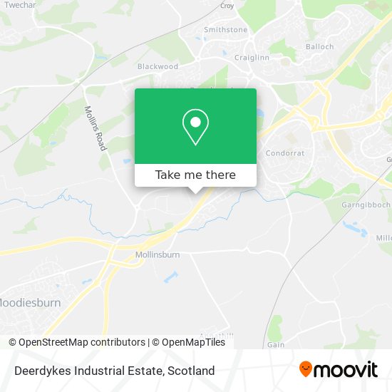 Deerdykes Industrial Estate map