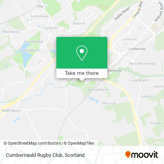 Cumbernauld Rugby Club map